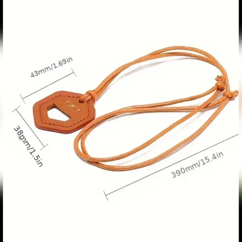 Eyeglass Necklace Faux Leather  Holder Pink
